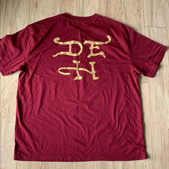 Ed Hardy Burgundy Dragon Graphic Tee - Picture 2 of 10